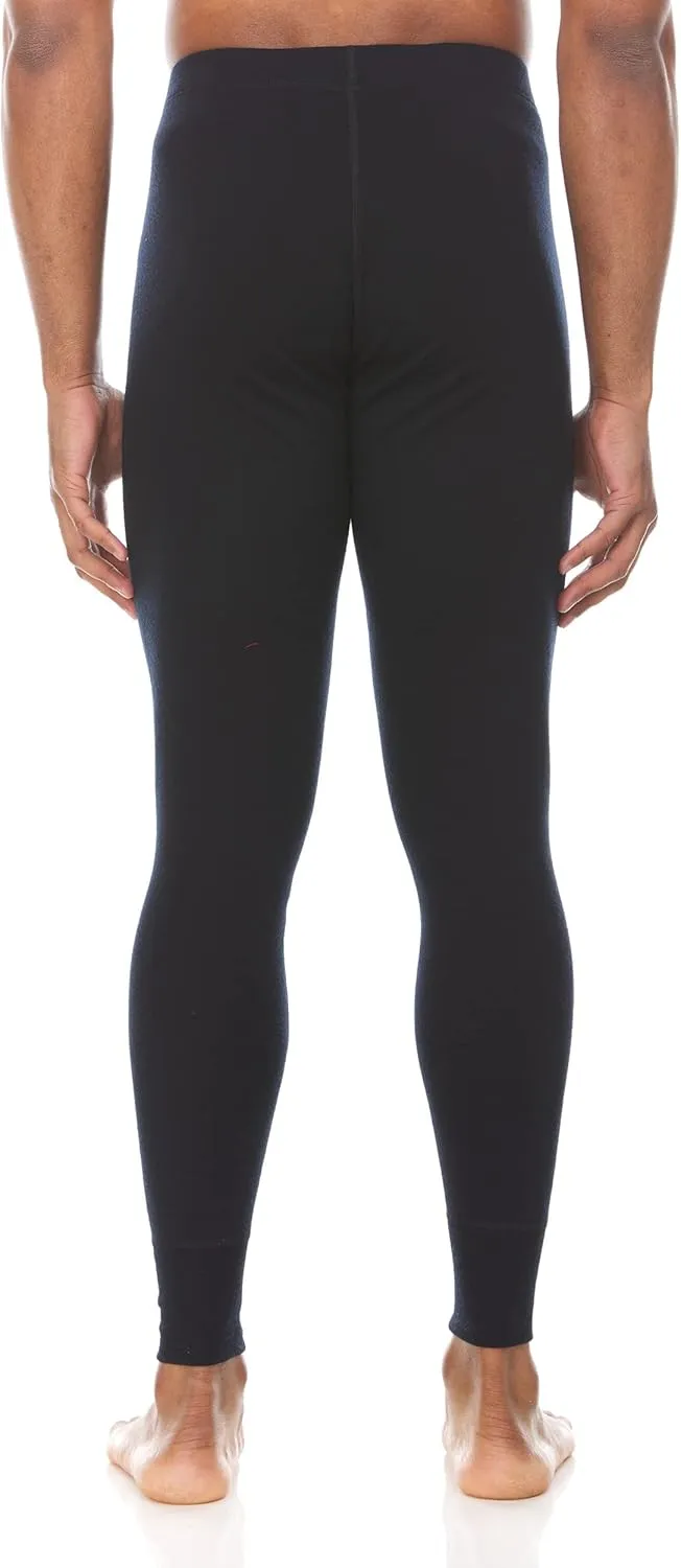 Men's Midweight 100% Merino Wool Base Layer Bottom - Winter Weather Long Johns - Cold Weather Gear - Anti Odor