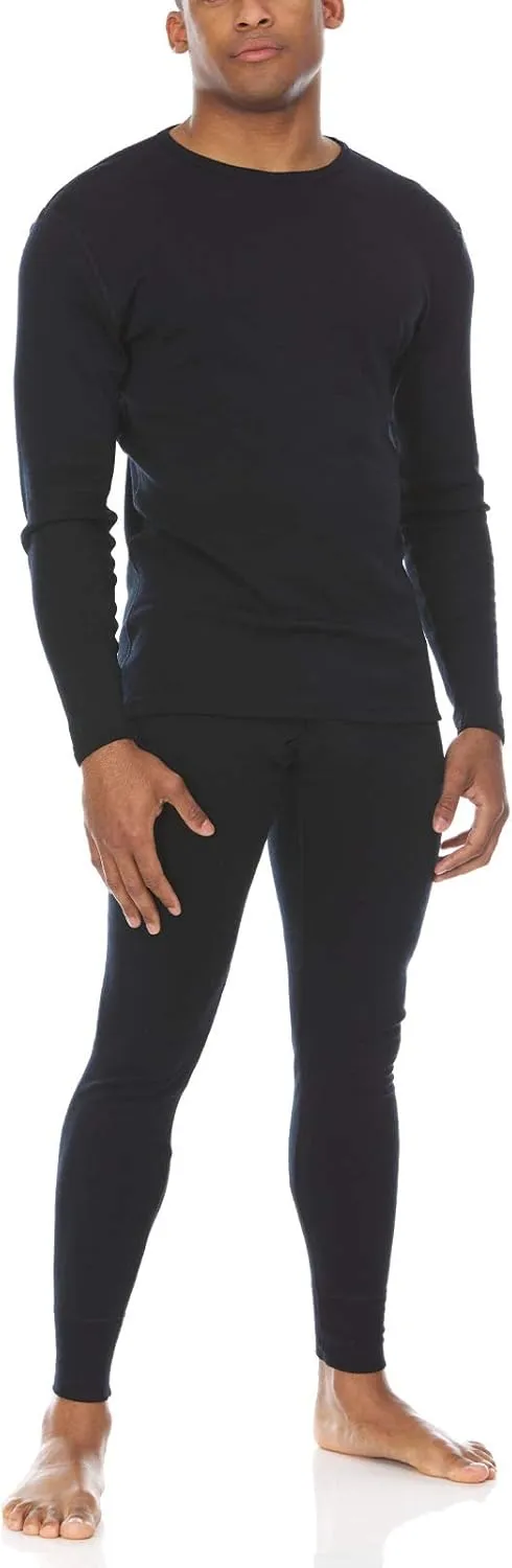 Men's Midweight 100% Merino Wool Base Layer Bottom - Winter Weather Long Johns - Cold Weather Gear - Anti Odor