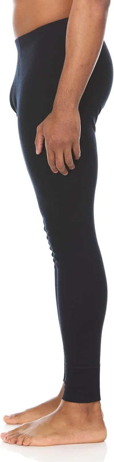 Men's Midweight 100% Merino Wool Base Layer Bottom - Winter Weather Long Johns - Cold Weather Gear - Anti Odor
