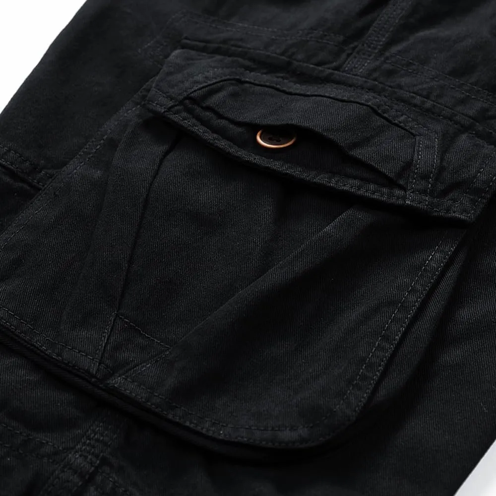 Men's Multi Pockets Military Cargo Shorts Summer Regular Fit Cotton Tactical Shorts