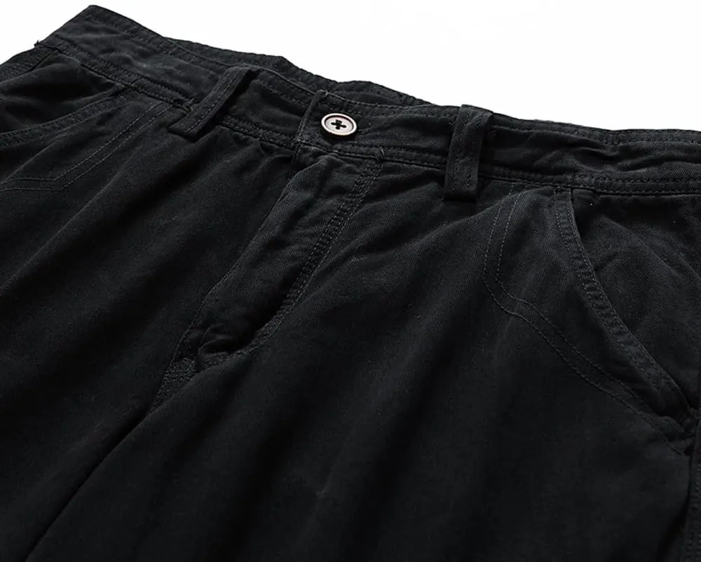 Men's Multi Pockets Military Cargo Shorts Summer Regular Fit Cotton Tactical Shorts