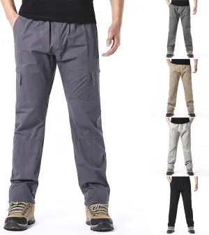 Mens Pants Casual Mencomfy Cargo Pants Relaxed Fit Straight Leg Outdoor Work Athletic Workout Joggers with Pocket