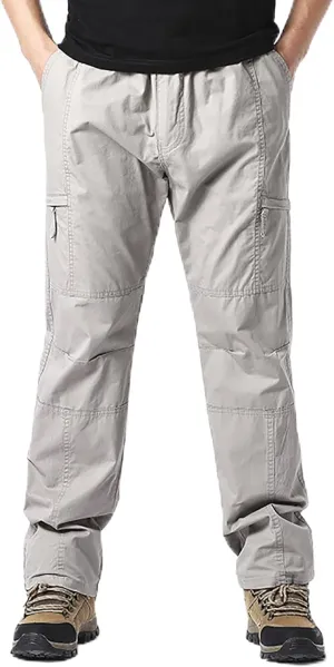 Mens Pants Casual Mencomfy Cargo Pants Relaxed Fit Straight Leg Outdoor Work Athletic Workout Joggers with Pocket