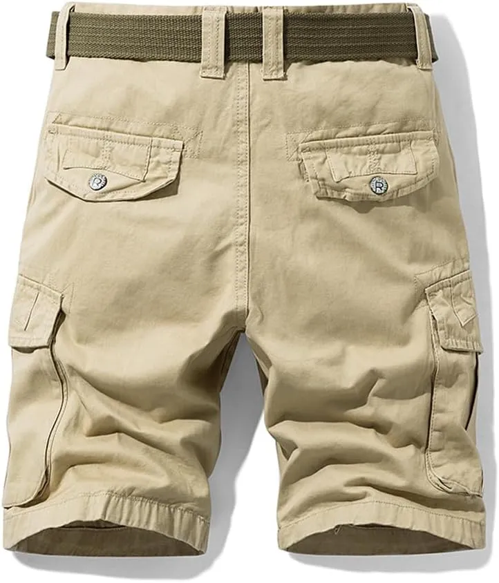 Men's Slim Fit Military Cargo Shorts Summer Multi Pockets Tactical Work Shorts