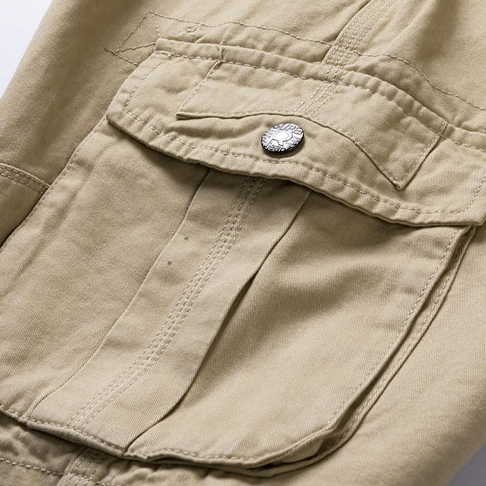 Men's Slim Fit Military Cargo Shorts Summer Multi Pockets Tactical Work Shorts