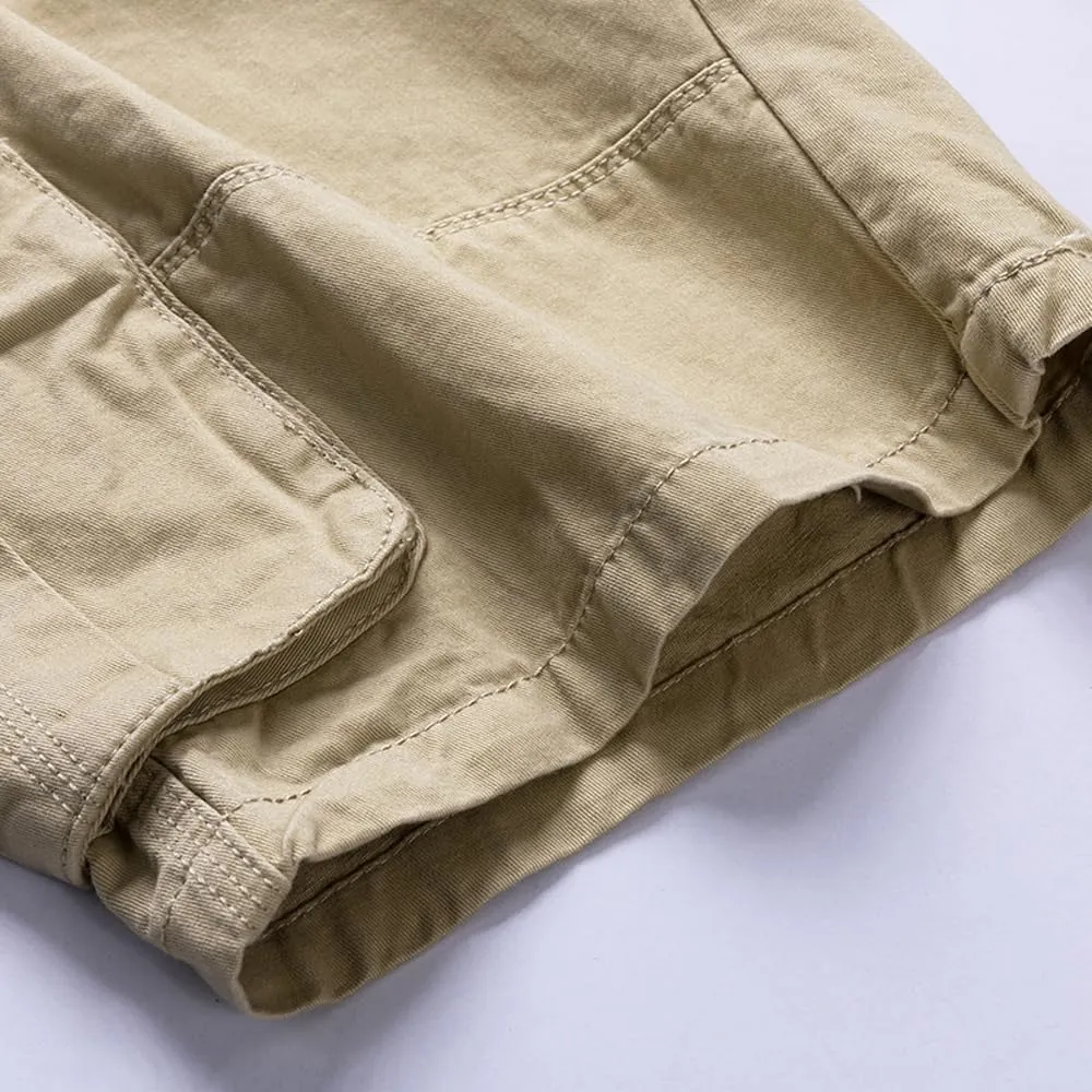 Men's Slim Fit Military Cargo Shorts Summer Multi Pockets Tactical Work Shorts