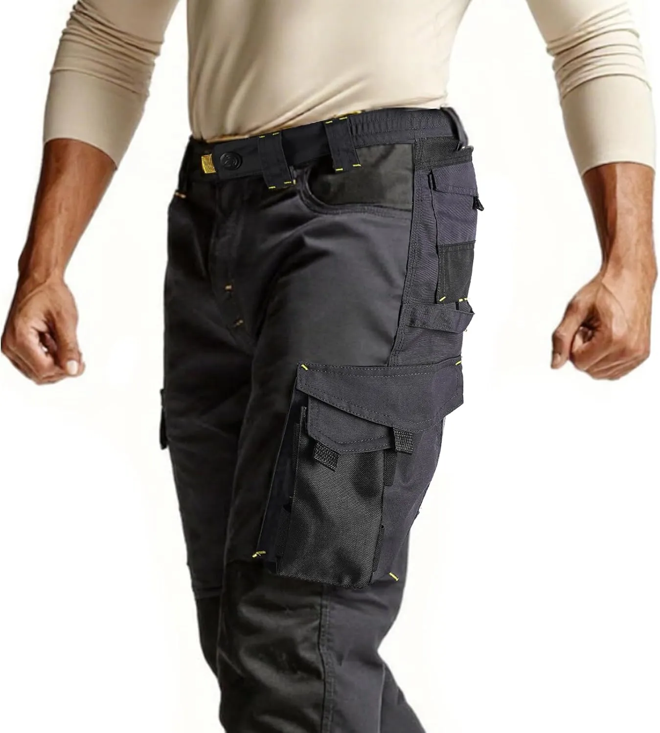 Men's Tactical Cargo Pants, Ripstop Outdoor Lightweight Hiking Work Fishing Pant Multi Pocket Outdoor Apparel