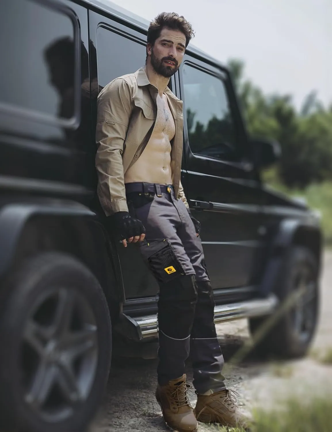 Men's Tactical Cargo Pants, Ripstop Outdoor Lightweight Hiking Work Fishing Pant Multi Pocket Outdoor Apparel