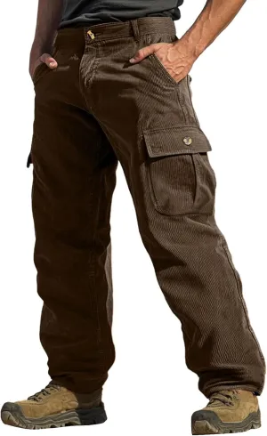 Men's Tactical Cargo Pants, Ripstop Water Resistant Cargo Work Pants for Men, Stretch Hiking Pants with Multi Pockets