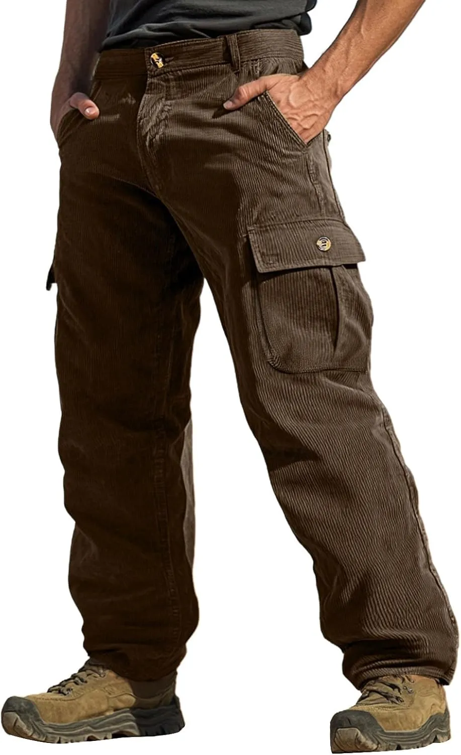 Men's Tactical Cargo Pants, Ripstop Water Resistant Cargo Work Pants for Men, Stretch Hiking Pants with Multi Pockets