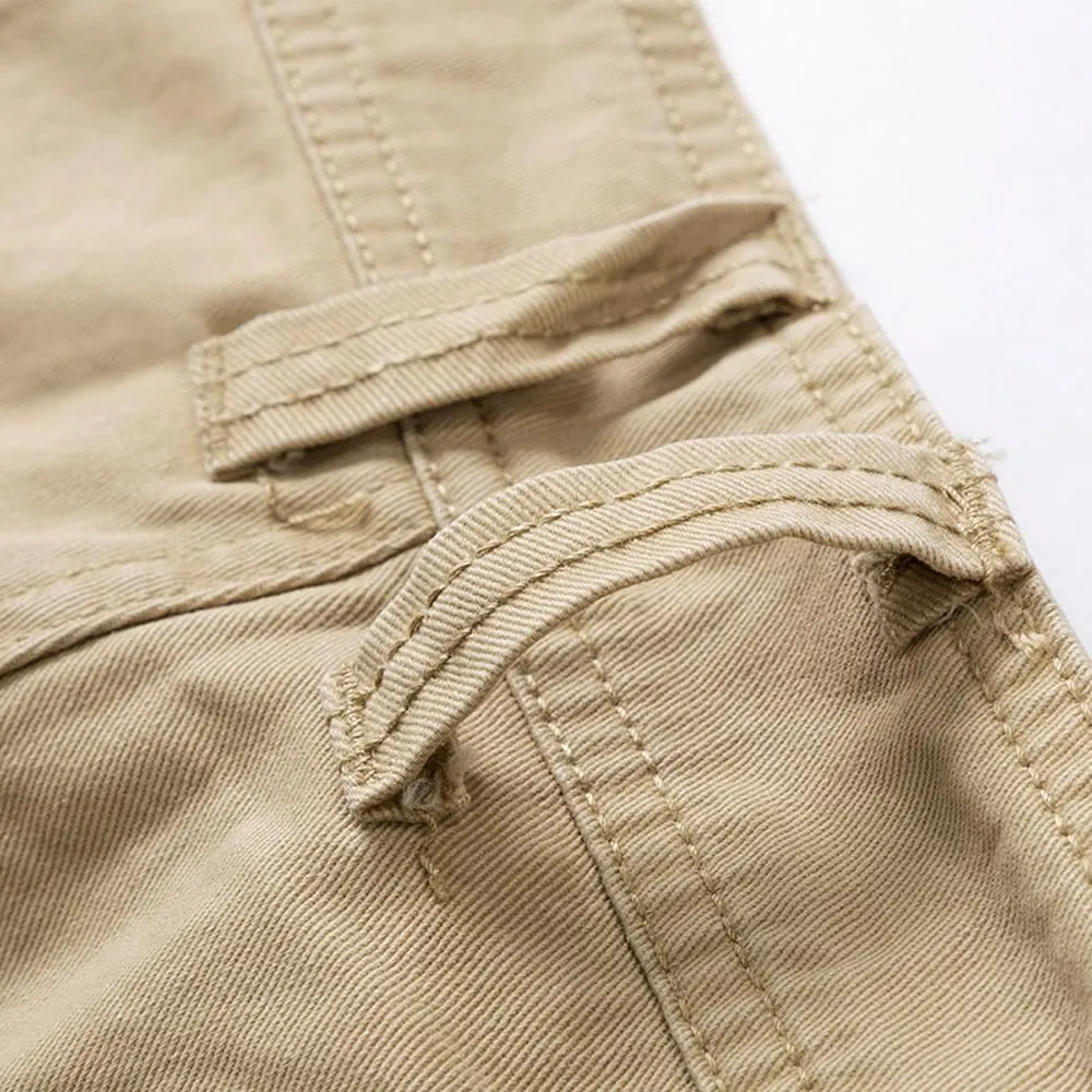 Men's Tactical Cargo Shorts Summer Slim Fit Multi Pockets Cotton Work Shorts