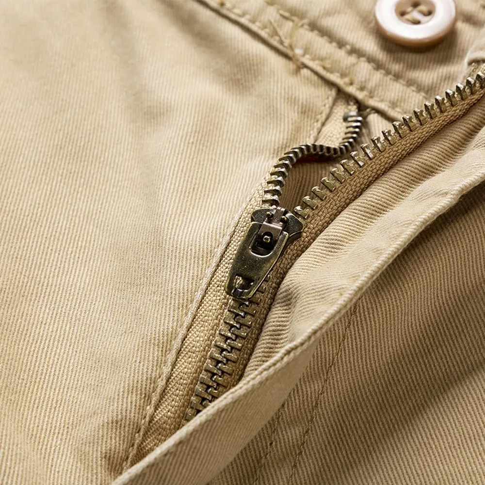 Men's Tactical Cargo Shorts Summer Slim Fit Multi Pockets Cotton Work Shorts