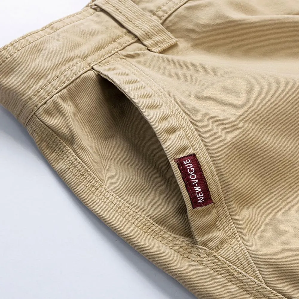 Men's Tactical Cargo Shorts Summer Slim Fit Multi Pockets Cotton Work Shorts