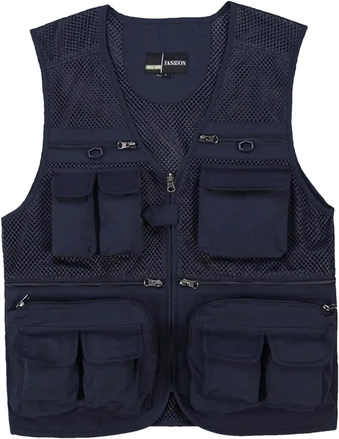 Mens Tool Multi Pockets Mesh Work Sleeveless Jacket Summer Fishing Waistcoat Tactical Outdoor Mesh Vest