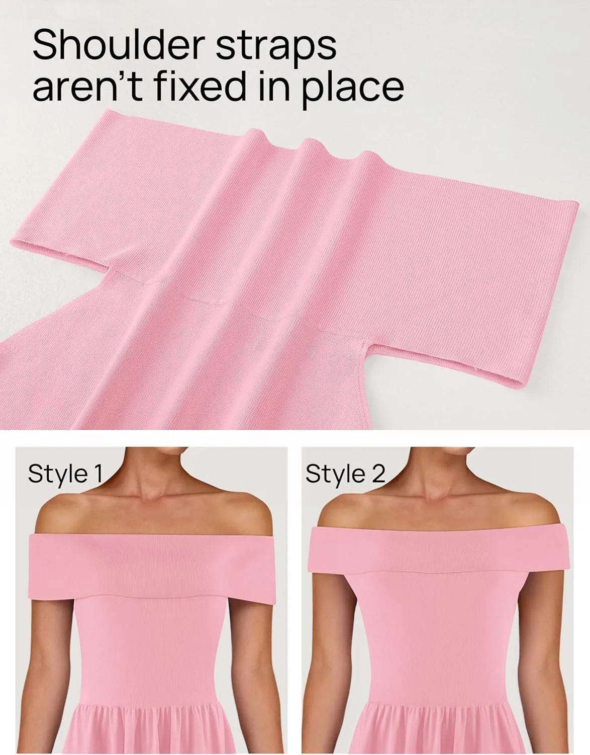 MEROKEETY Women's Summer Off Shoulder Mini Dresses 2025 Ruffle A Line Cocktail Party Knit Dress