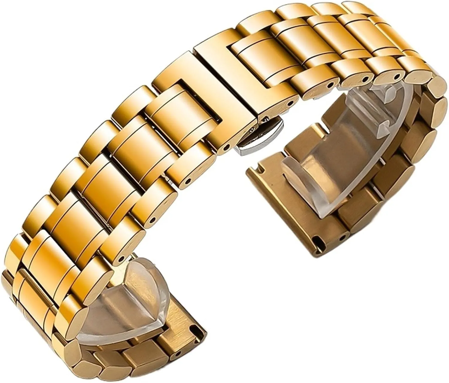 Metal Stainless Steel Strap 18mm 20mm Replacement Wristband Suitable for Smart Watch Quartz Watch Men's Women's Watch Accessories