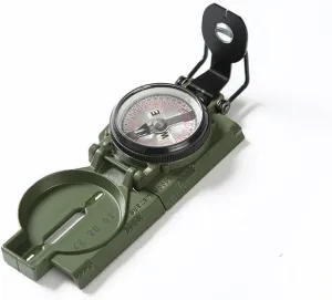 Military Grade Waterproof Compass with Pouch, Phosphorescent Navigation Tool for Hiking, Camping, Survival, Backpacking