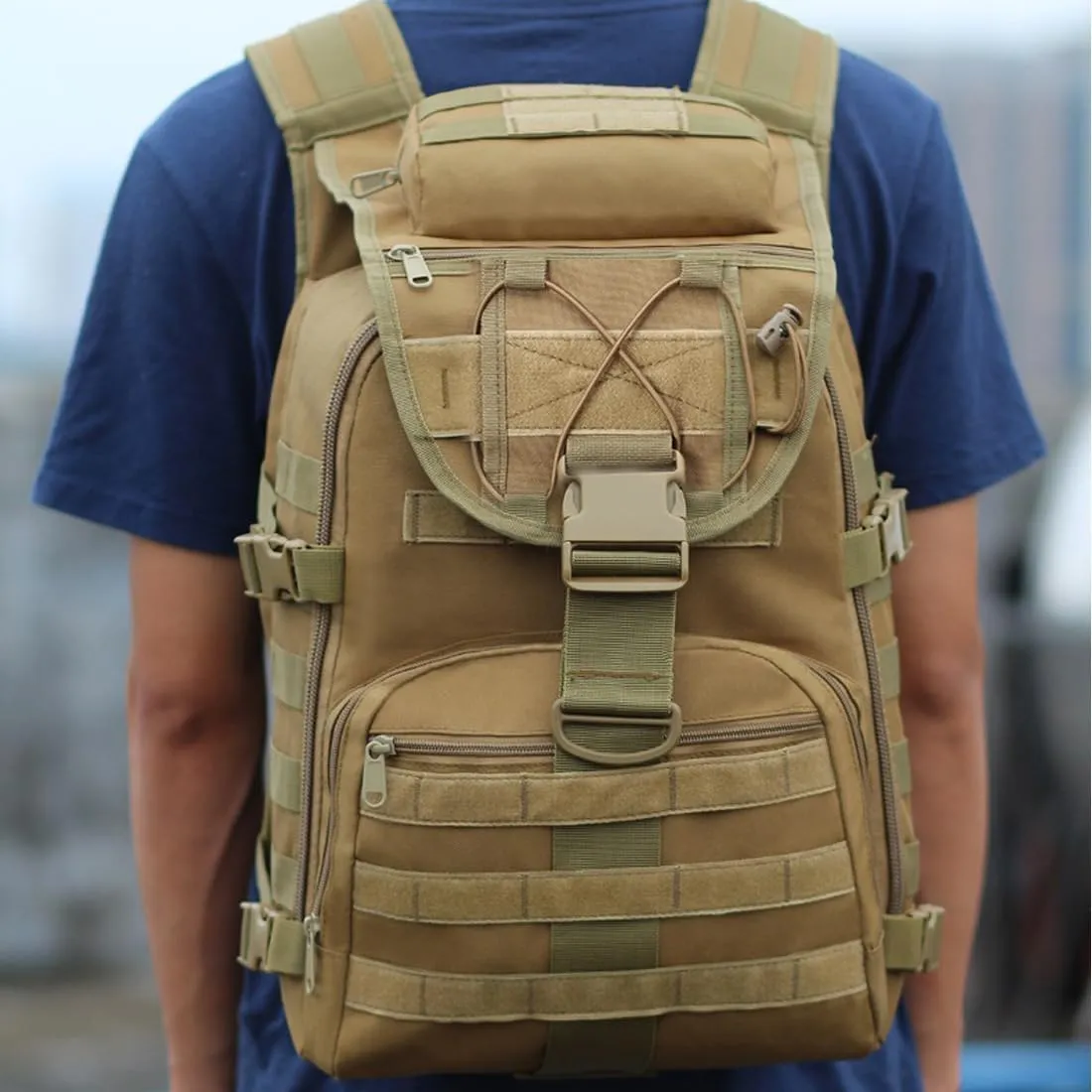 Military Tactical Backpack Army 3 Day Assault Pack Molle Bag Backpacks Hiking Daypacks For Men (ACU)