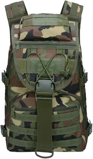 Military Tactical Backpack Army 3 Day Assault Pack Molle Bag Backpacks Hiking Daypacks For Men (Jungle Camouflage)