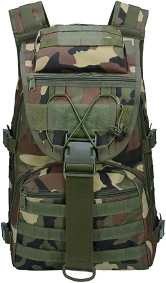 Military Tactical Backpack Army 3 Day Assault Pack Molle Bag Backpacks Hiking Daypacks For Men (Jungle Camouflage)