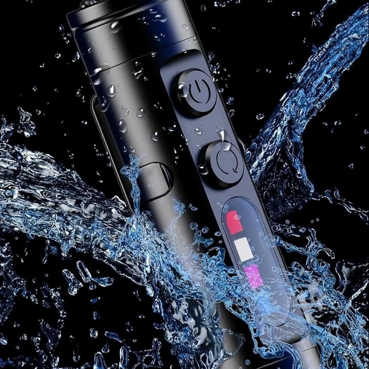 Mini - The Ultimate Everyday Micro Tool, Rechargeable LED Magnetic Super Bright Tactical Flashlight High Lumens with Hat Clip, Portable Keychain Flashlight (Black, 1)