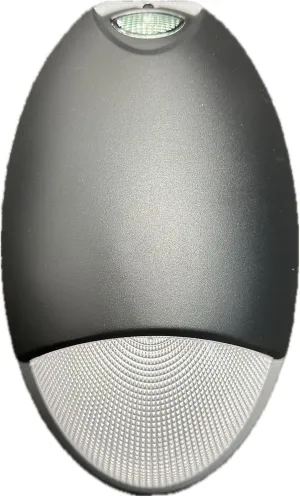 Mini Wall Pack Outdoor Emergency Lights, P65, Battery Backup 90mins Power, Photocell Sensor, Wet Resistant, LED Emergency Backup Lighting for Business and Home (Black)