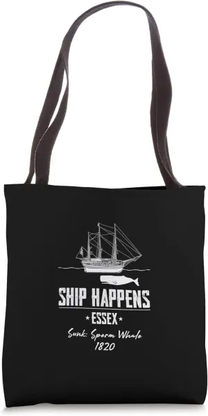 Moby Dick Essex Large Bull Whale Tote Bag