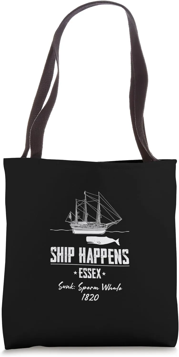 Moby Dick Essex Large Bull Whale Tote Bag