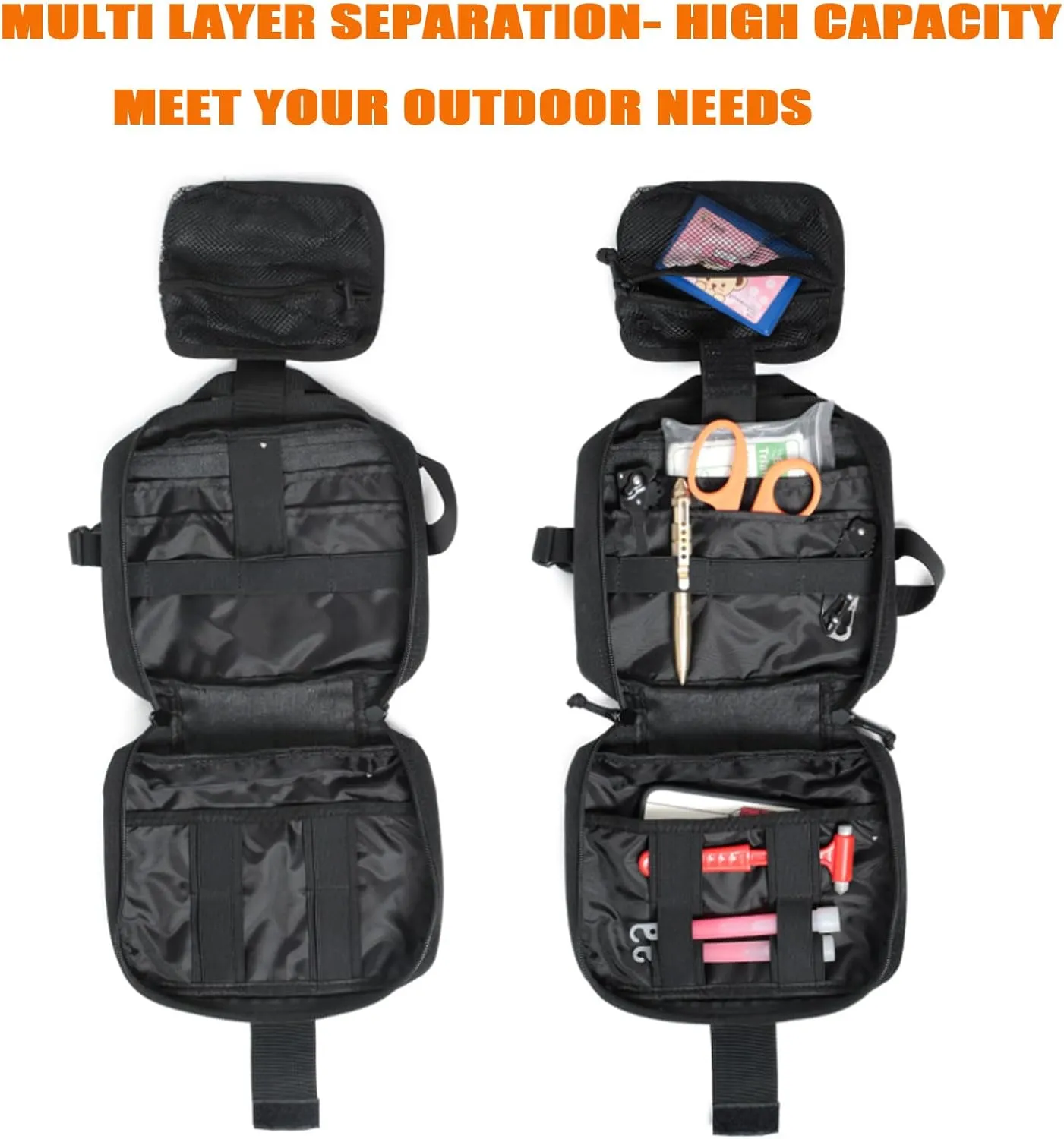 Molle Ifak Pouch Rip Away, Tactical Molle Rip Away EMT First Aid Ifak Pouch Medical Empty Utility Pouches Bag for Duty Belt Backpack Car Vest