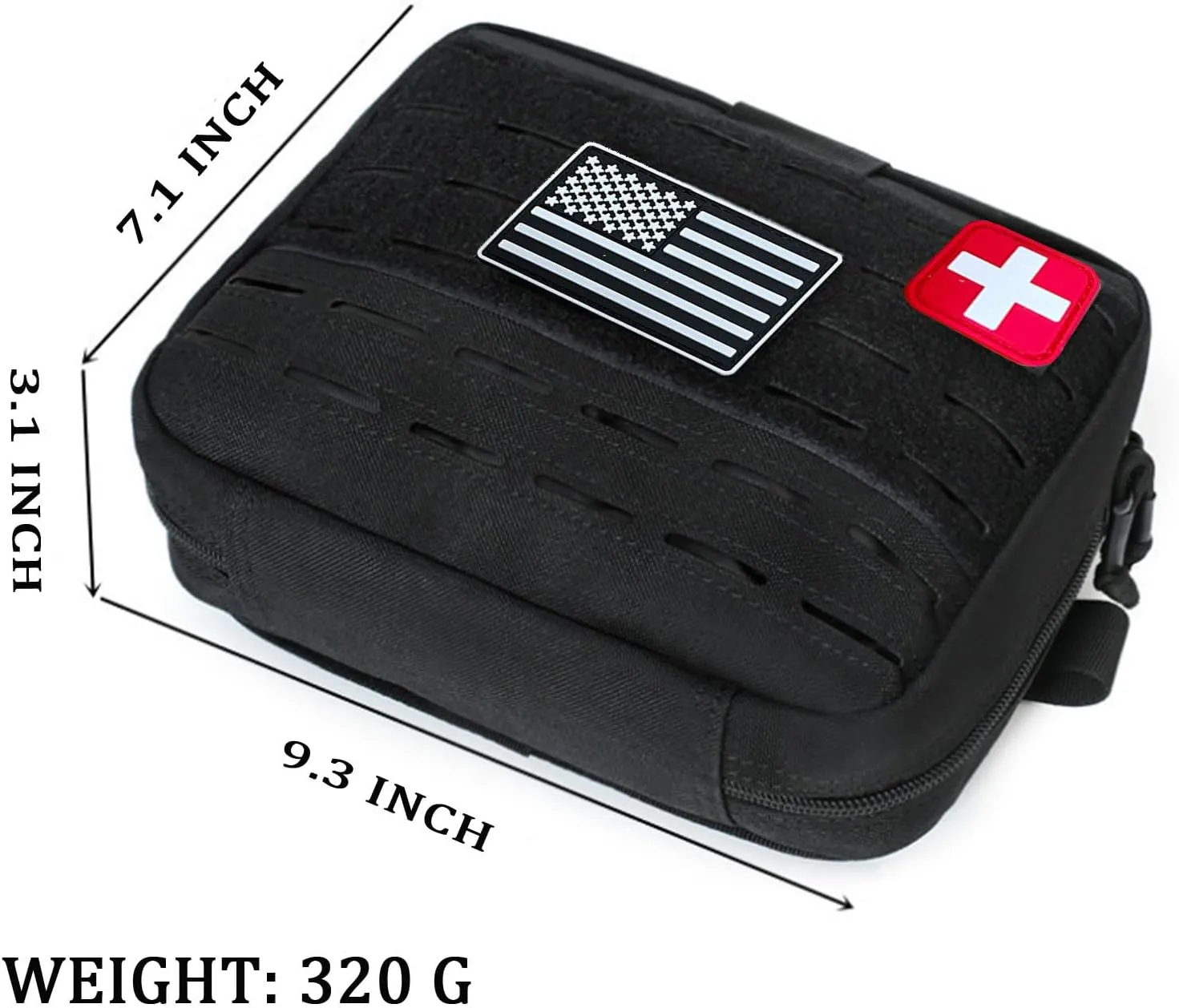 Molle Ifak Pouch Rip Away, Tactical Molle Rip Away EMT First Aid Ifak Pouch Medical Empty Utility Pouches Bag for Duty Belt Backpack Car Vest