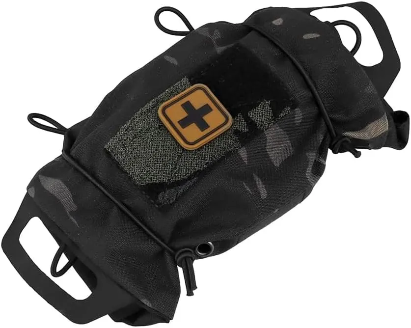 Molle Medical IFAK Pouch First Aid Kit Pack Two-Piece System Medical Roll and Carrier Supply Holder