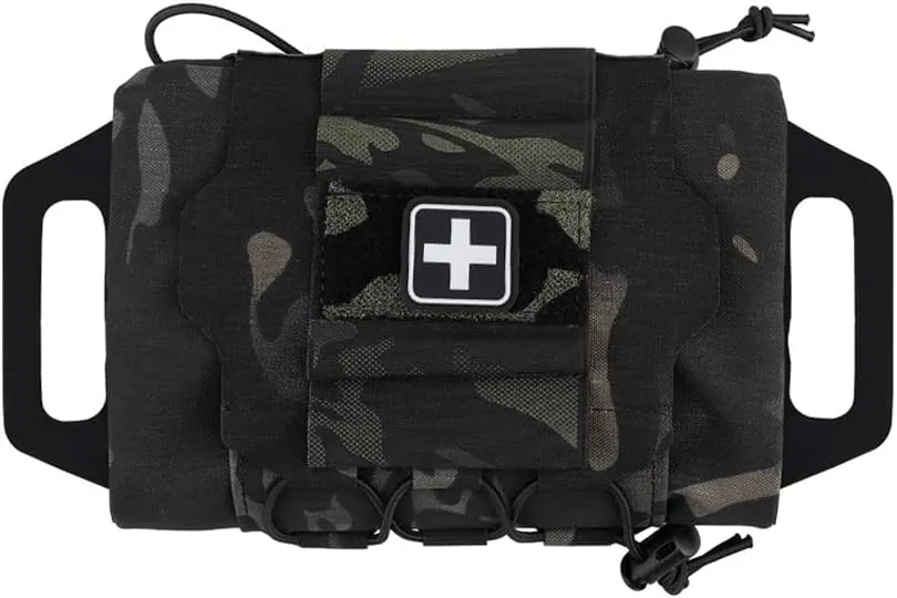 Molle Medical IFAK Pouch First Aid Kit Pack Two-Piece System Medical Roll and Carrier Supply Holder