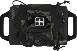 Molle Medical IFAK Pouch First Aid Kit Pack Two-Piece System Medical Roll and Carrier Supply Holder