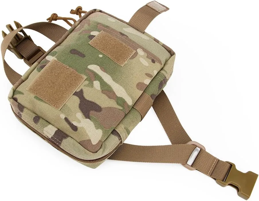 MOLLE Tactical First Aid Pouch Emergency Bag EMT Gear EDC Storage Trauma Kit Pouch Admin Pouch for Hunting Outdoor