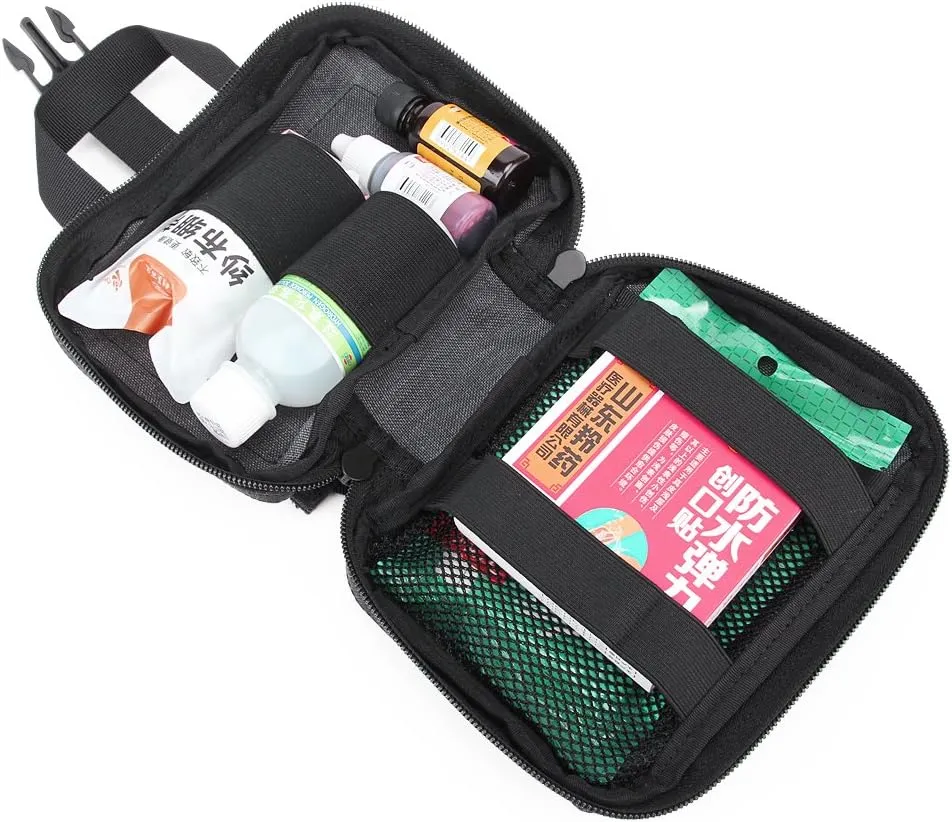 MOLLE Tactical First Aid Pouch Emergency Bag EMT Gear EDC Storage Trauma Kit Pouch Admin Pouch for Hunting Outdoor