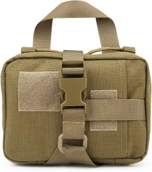 MOLLE Tactical First Aid Pouch Emergency Bag EMT Gear EDC Storage Trauma Kit Pouch Admin Pouch for Hunting Outdoor