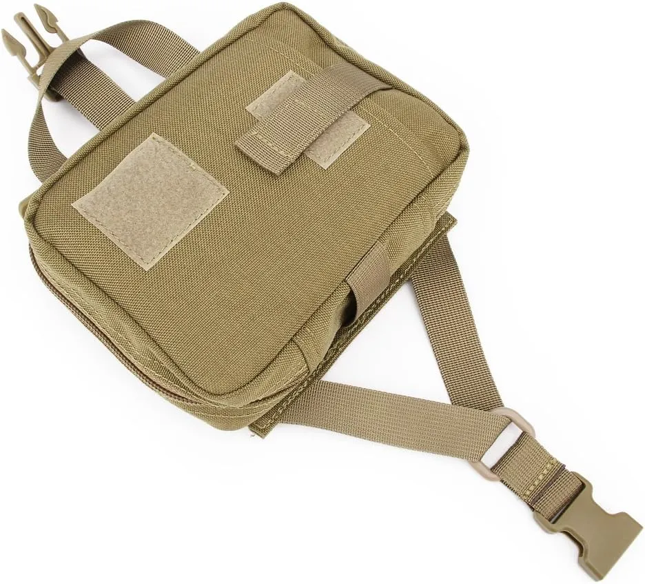 MOLLE Tactical First Aid Pouch Emergency Bag EMT Gear EDC Storage Trauma Kit Pouch Admin Pouch for Hunting Outdoor