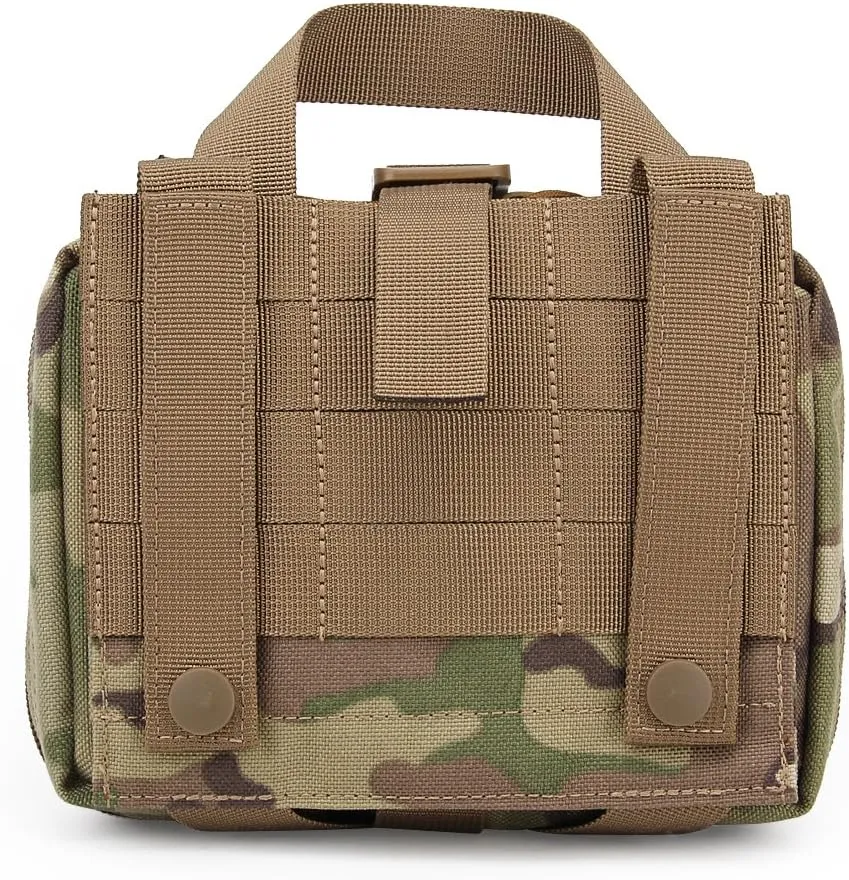MOLLE Tactical First Aid Pouch Emergency Bag EMT Gear EDC Storage Trauma Kit Pouch Admin Pouch for Hunting Outdoor