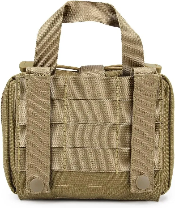 MOLLE Tactical First Aid Pouch Emergency Bag EMT Gear EDC Storage Trauma Kit Pouch Admin Pouch for Hunting Outdoor
