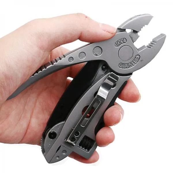 Multi-Function Handy Tool Pliers Set Knife Screwdriver Adjustable Wrench Field Survival Mini Tool