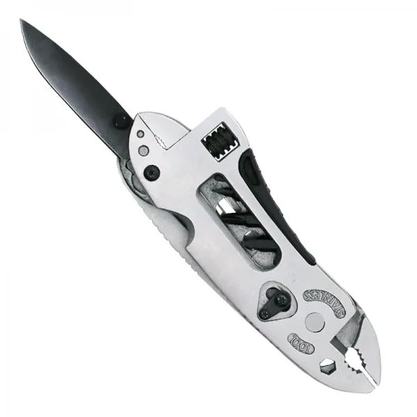 Multi-Function Handy Tool Pliers Set Knife Screwdriver Adjustable Wrench Field Survival Mini Tool