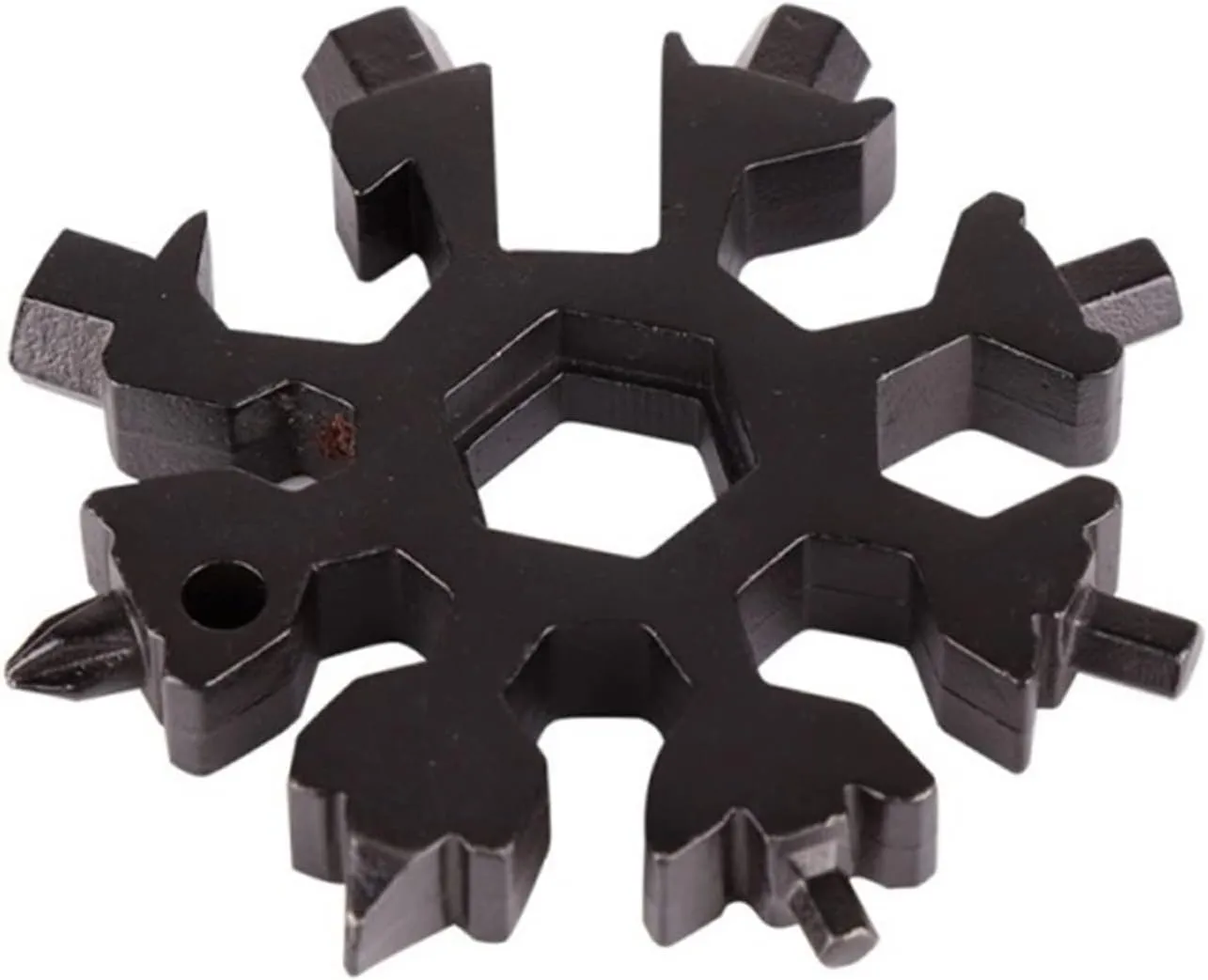 multi tool,Snowflake Multi Tool，Snowflake Multitool,Screwdriver Spanner,Snowflake Multitool 18 in 1 Multi-Tool Stainless Steel Snow Shape Flat Cross Head Screwdriver Allen Key Spanner Key Chain Tool f