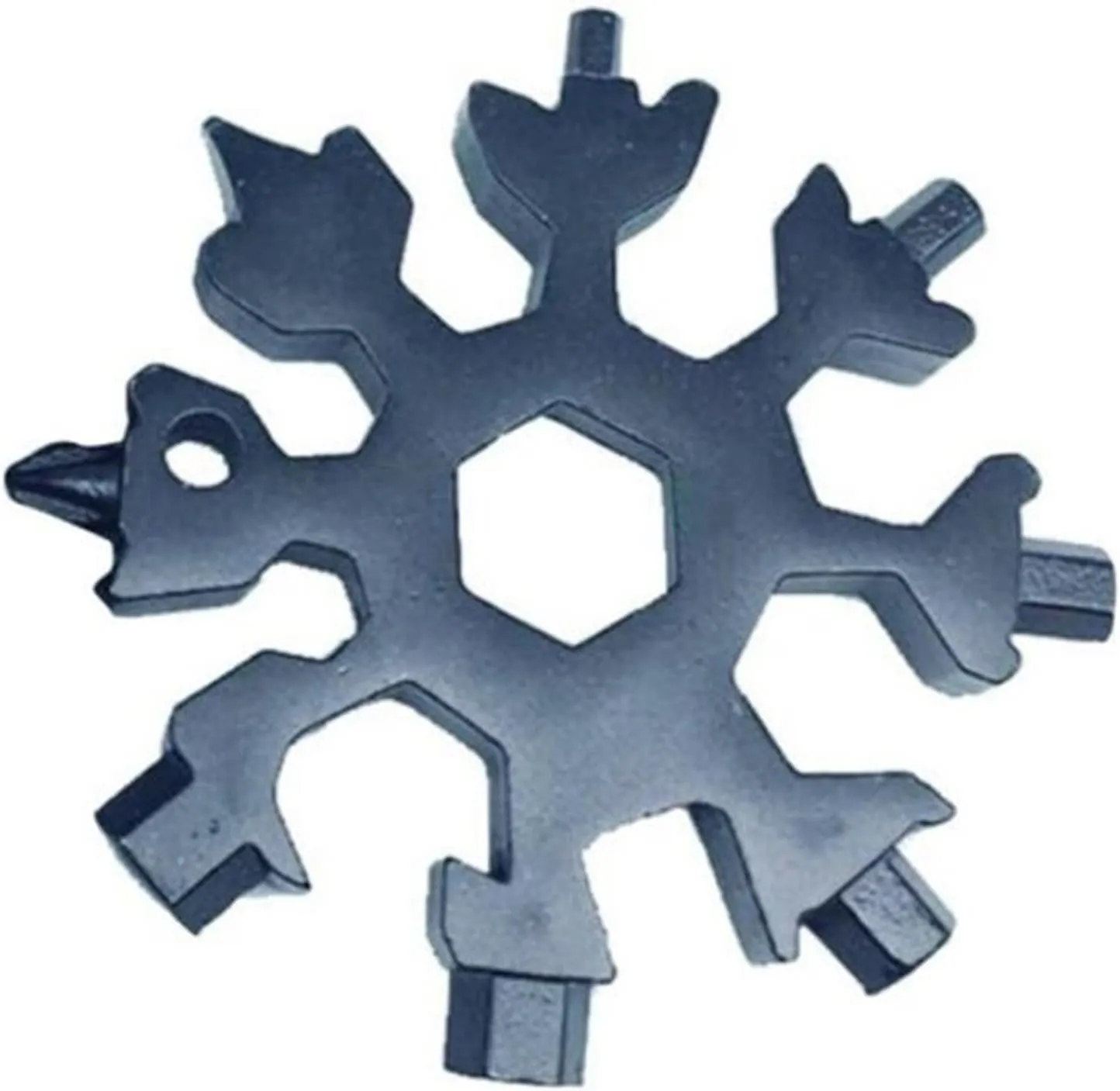 multi tool,Snowflake Multi Tool，Snowflake Multitool,Screwdriver Spanner,Snowflake Multitool Snow Keychain Tools Combination Stainless Steel Snow Shape Outdoor Portable Snowflake Multi-Tool Wrenches (C
