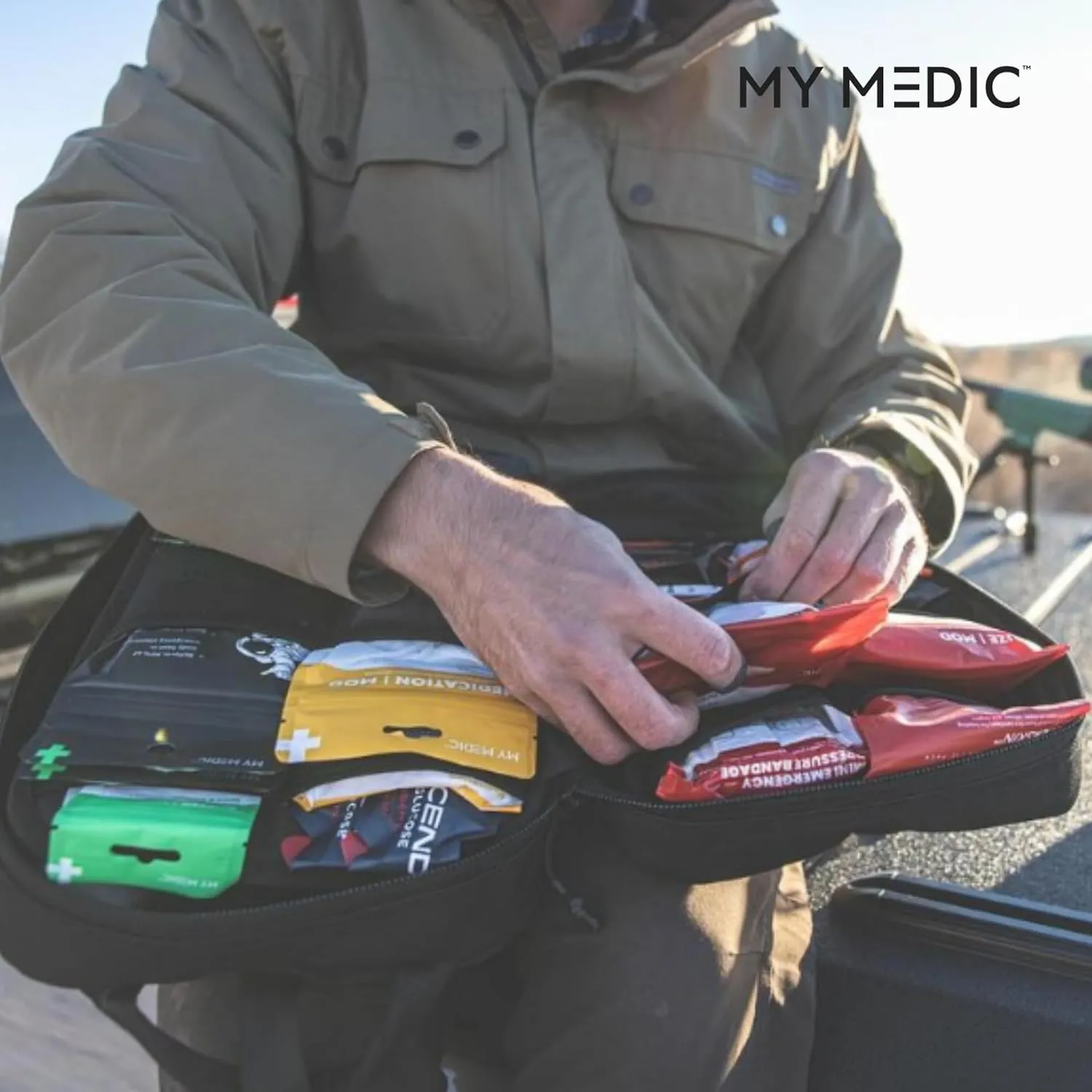 My Medic MYFAK Large Standard - HSA FSA Eligible First Aid Kit - Comprehensive Home Medical Kit with 150 Items - IFAK for Camping Car or Boat - Red