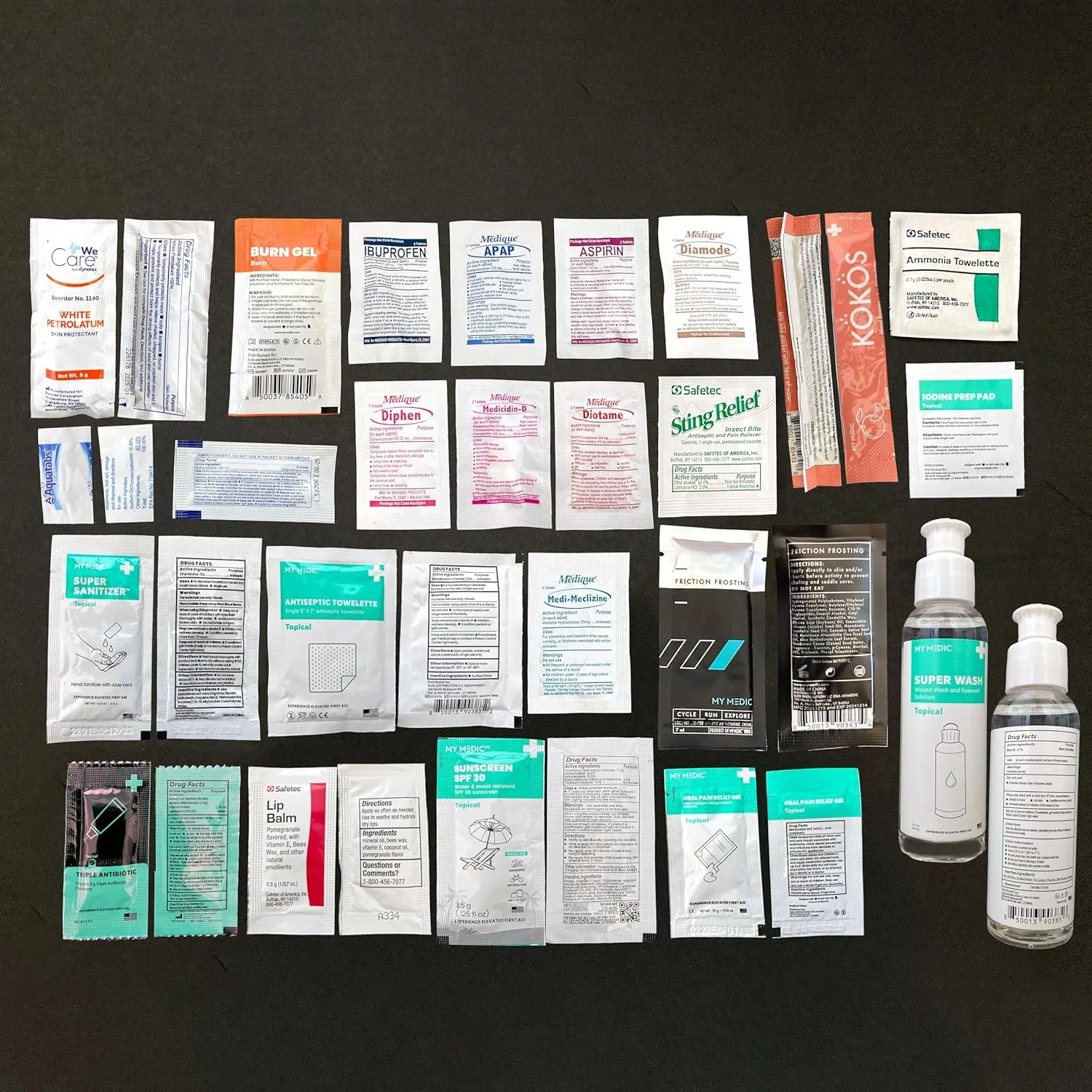 MY MEDIC MyFAK PRO Ifak First Aid Kit - 140 Life Saving Trauma and Medical Items - HSA FSA Eligible Survival Kit for Camping or Your Car - RED
