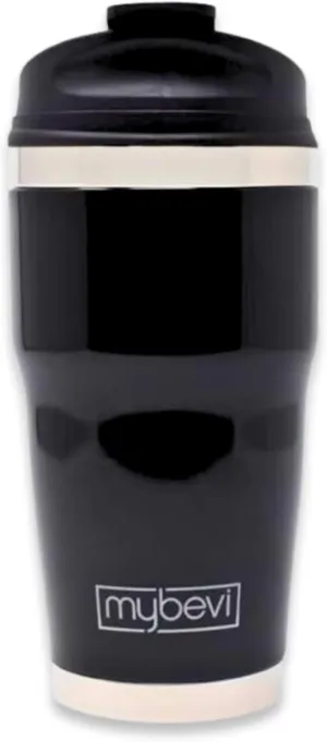 MyBevi Retro Wave Stainless Steel Premium Grade Insulated Travel Tumbler (12 oz Black, 12 oz)