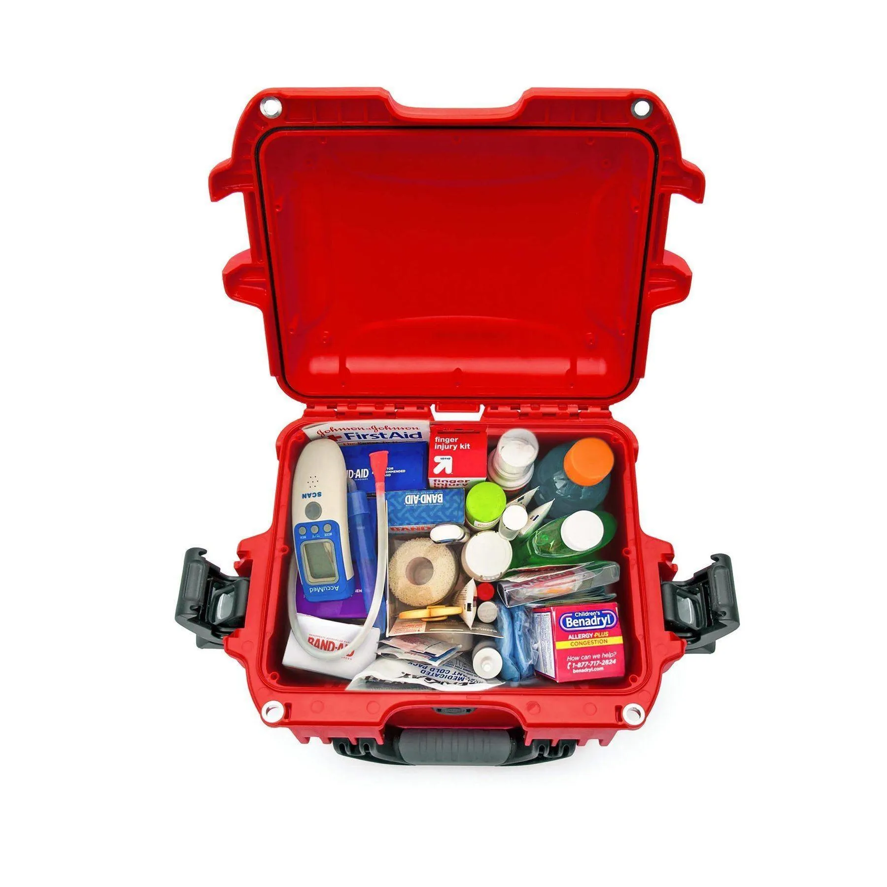 NANUK 908 First Aid Waterproof and Durable Case with First Aid Logo