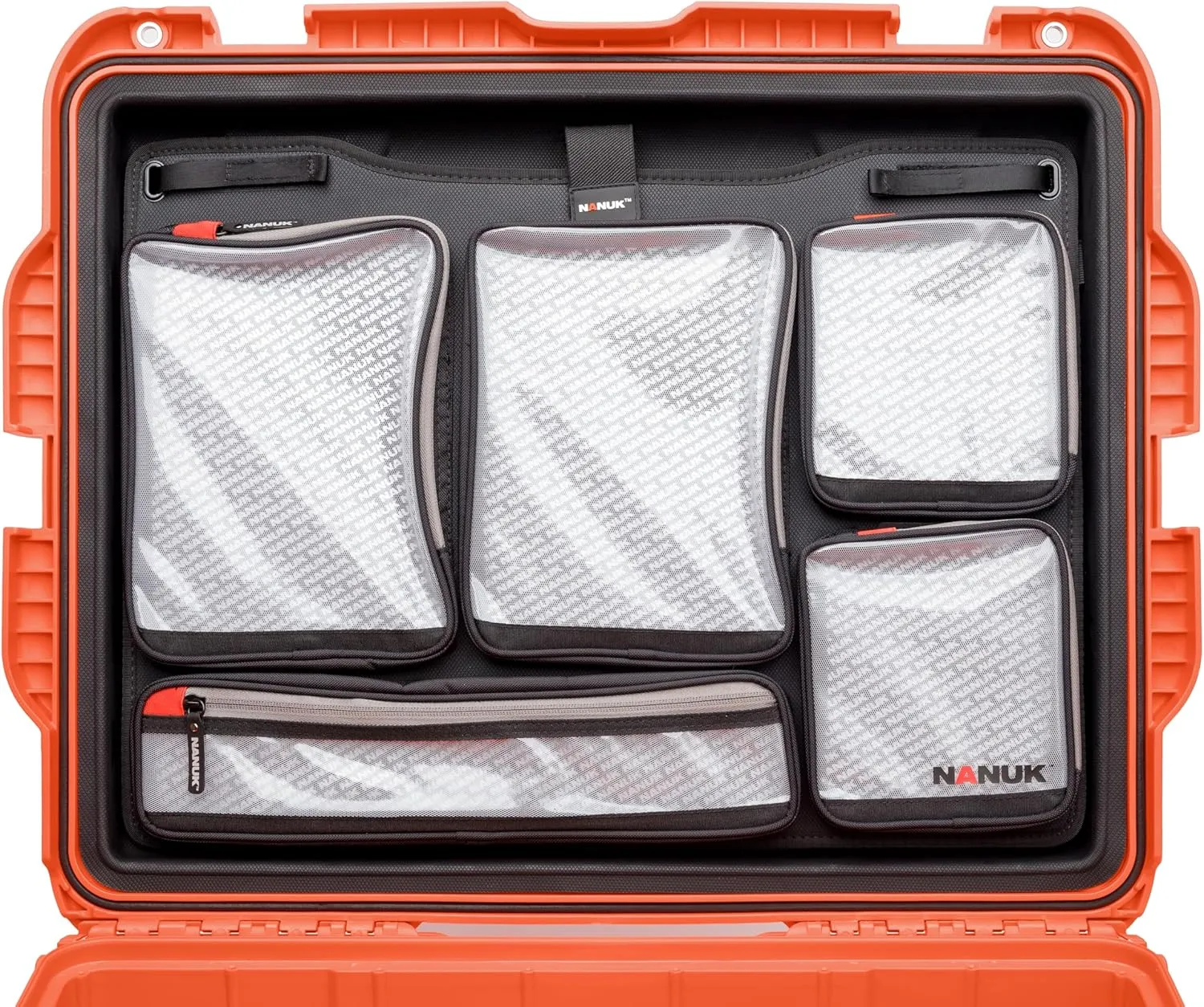 Nanuk 960 Survival Gear Storage Case w/Wheels and Lid Organizer-for Preppers, Survivalist, First Aid and Emergencies - Waterproof, Dustproof, and Impact Resistant-Empty (Orange)