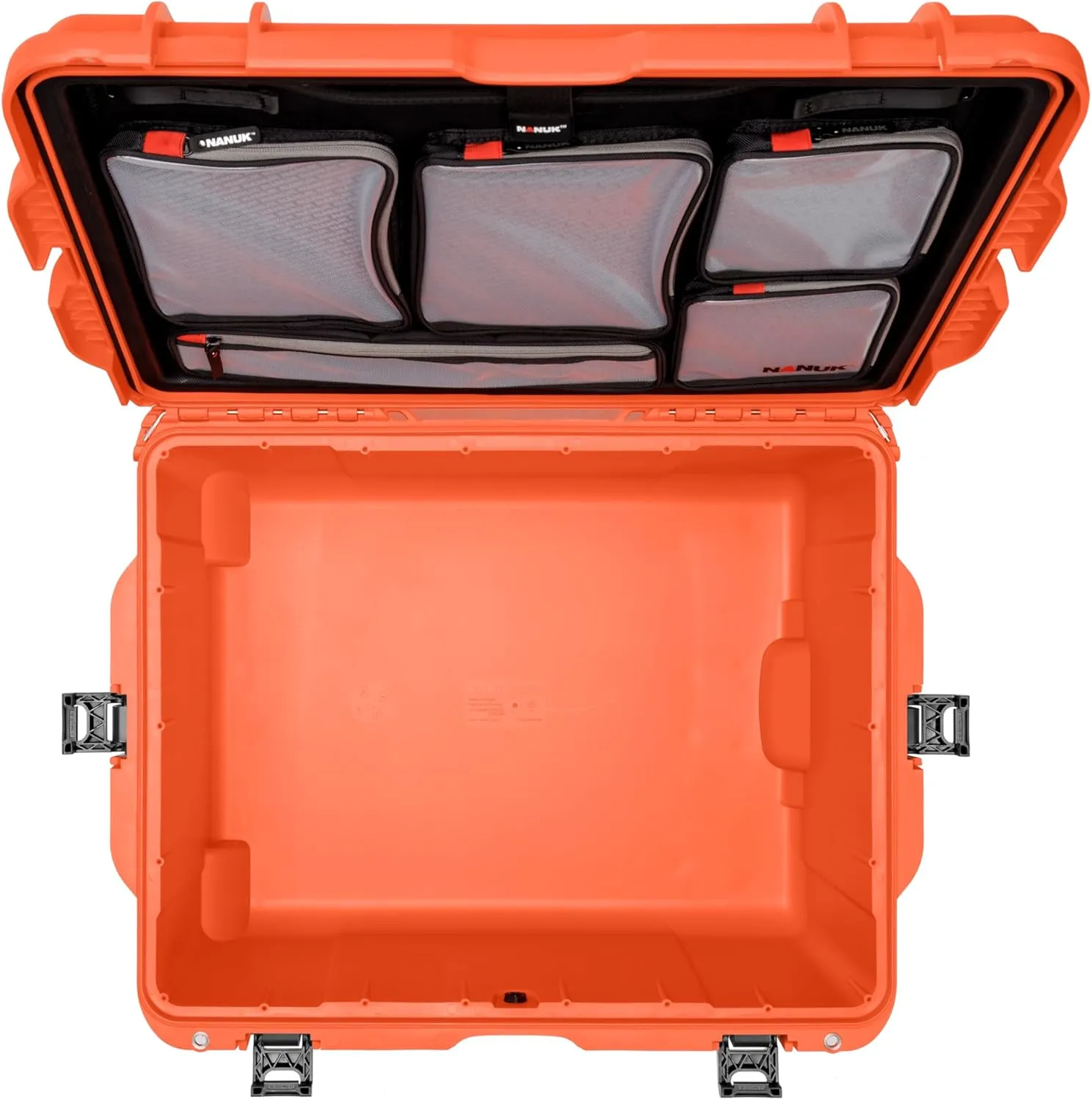 Nanuk 960 Survival Gear Storage Case w/Wheels and Lid Organizer-for Preppers, Survivalist, First Aid and Emergencies - Waterproof, Dustproof, and Impact Resistant-Empty (Orange)