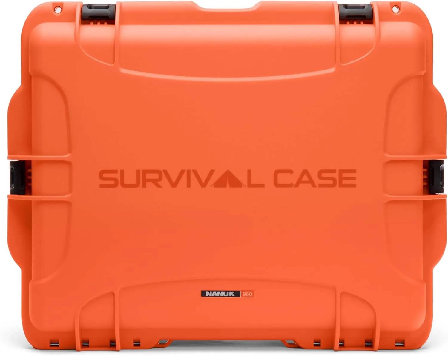 Nanuk 960 Survival Gear Storage Case w/Wheels and Lid Organizer-for Preppers, Survivalist, First Aid and Emergencies - Waterproof, Dustproof, and Impact Resistant-Empty (Orange)